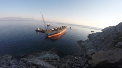 WRECK REMOVAL OPERATION OF M/V GOODFAITH, ANDROS ISL. GREECE 28-9-2015